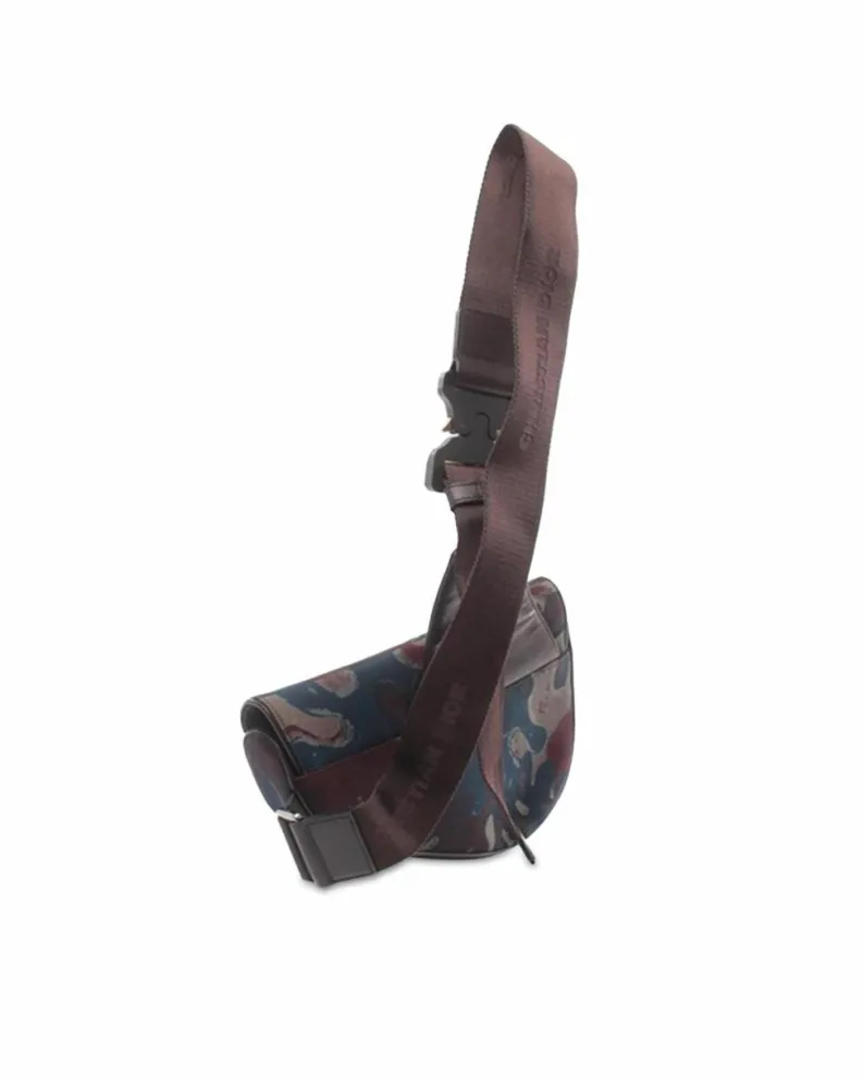 Cross-Body Bags*Dior Preloved Canvas Camouflage Saddle Crossbody Bag with Adjustable Strap Brown