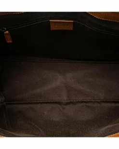 Tote Bags*Gucci Preloved Canvas Tote with Leather Trim and Open Top Pink