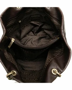 Tote Bags*Chanel Preloved Caviar Leather Shopping Tote Bag Brown