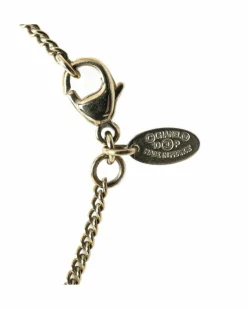 Necklaces*Chanel Preloved CC Arrow Pendant Necklace Gold