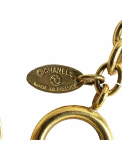 Necklaces*Chanel Preloved CC Chain Necklace Gold