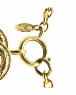 Necklaces*Chanel Preloved CC Chain Necklace Gold