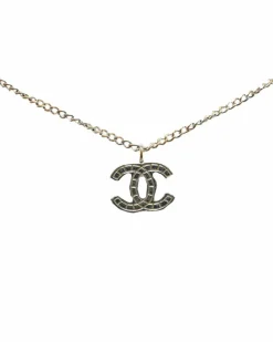 Necklaces*Chanel Preloved CC Chain Necklace in Silver