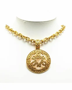 Necklaces*Chanel Preloved CC Chain Necklace Gold
