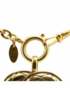 Necklaces*Chanel Preloved CC Tone Chain Link Necklace Gold