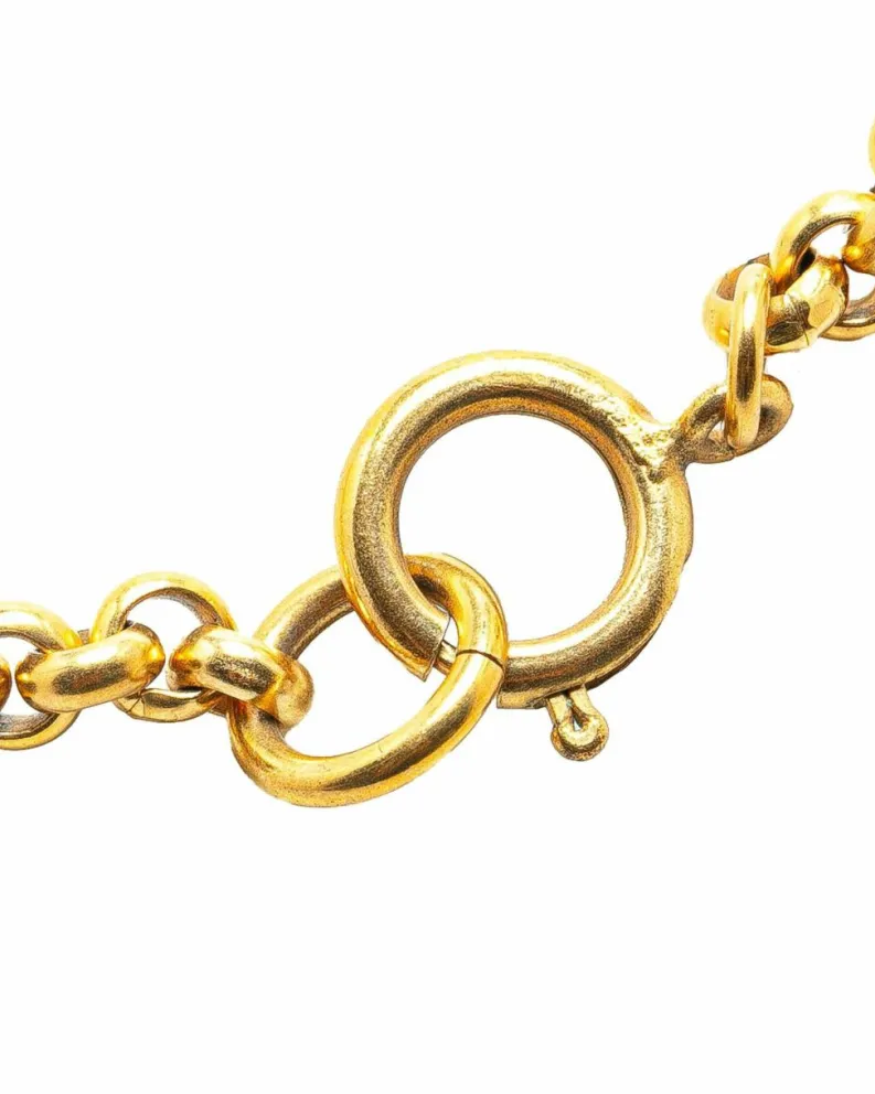 Necklaces*Chanel Preloved CC -Tone Necklace Gold