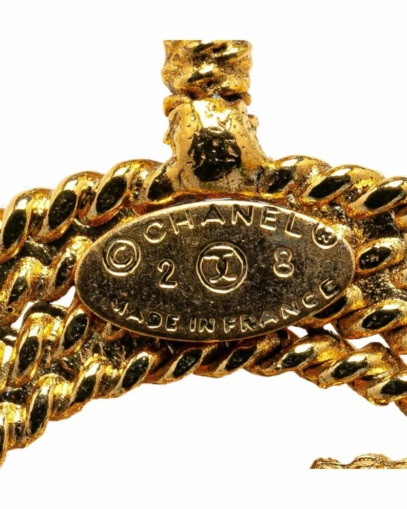 Necklaces*Chanel Preloved CC Logo Chain Necklace Gold
