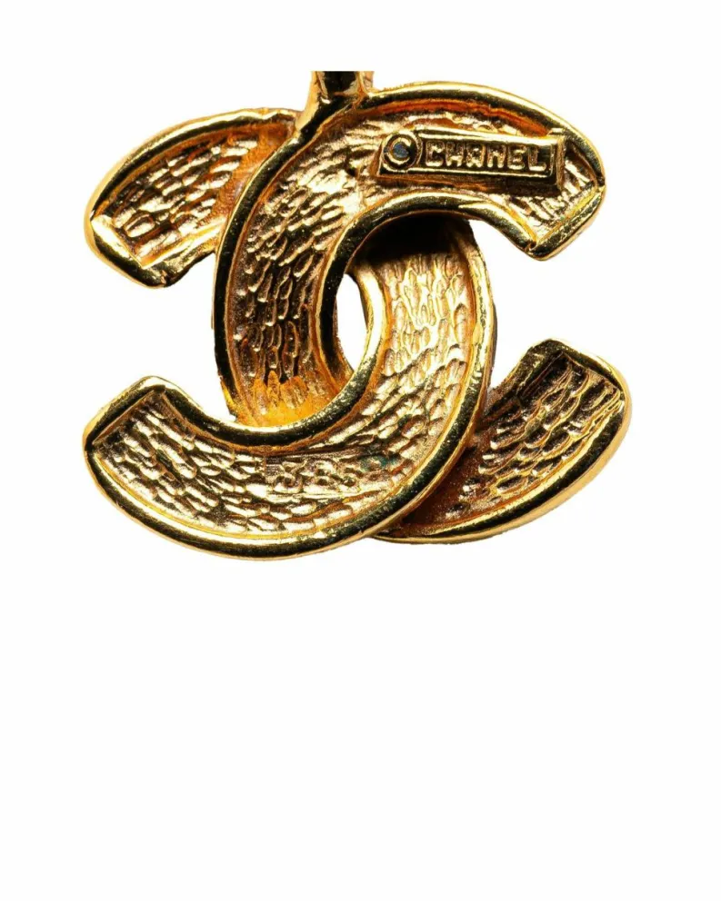 Necklaces*Chanel Preloved CC Logo Necklace in Gold