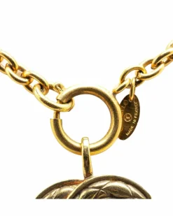 Necklaces*Chanel Preloved CC Necklace Gold