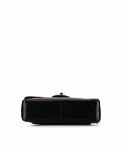 Shoulder Bags*Chanel Preloved Classic Double Flap Quilted Leather Shoulder Bag Black