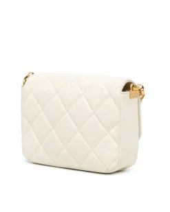 Cross-Body Bags*Chanel Preloved Classic Flap Leather Crossbody Bag Authentic Quilted White