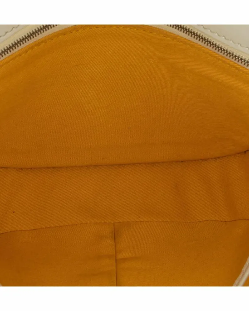 Cross-Body Bags*Goyard Preloved Coated Canvas Crossbody Bag with Leather Trim and Buckle White