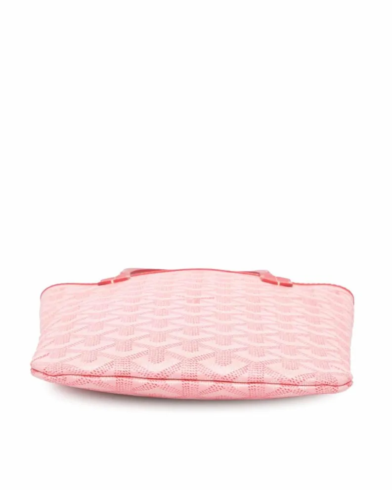 Tote Bags*Goyard Preloved Coated Canvas Tote with Leather Trim and Open Top Pink