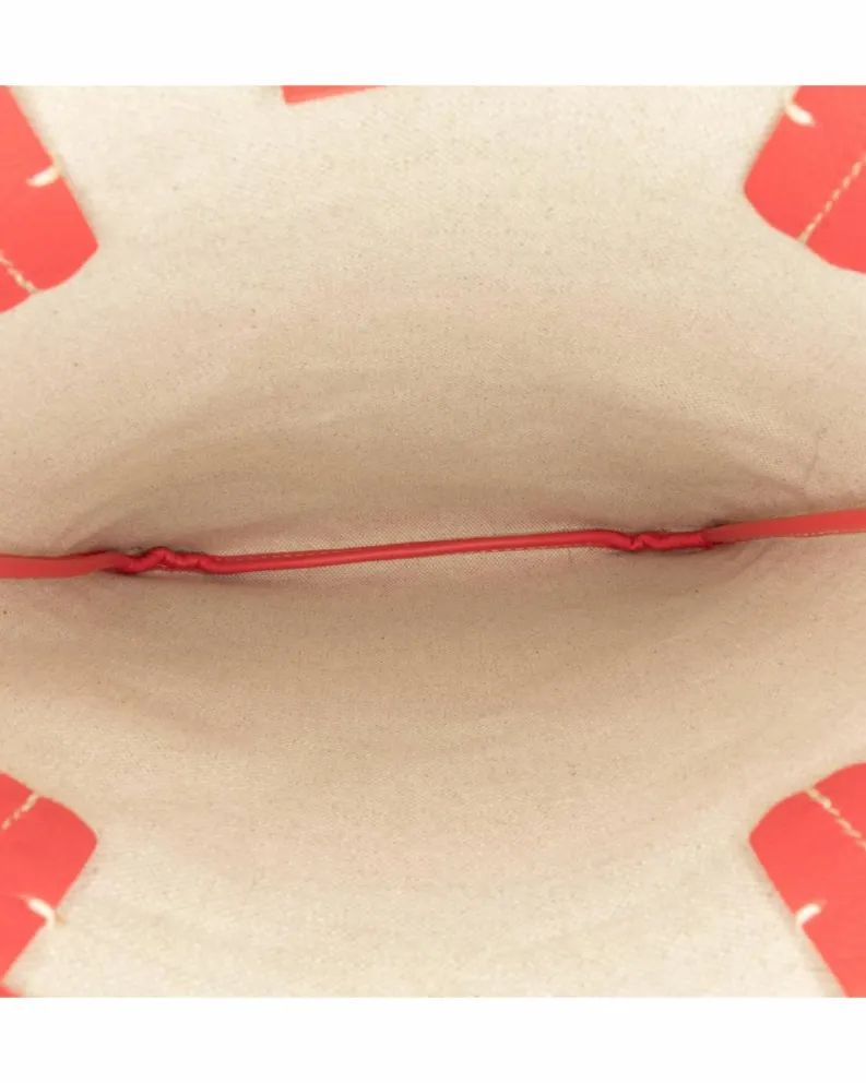 Tote Bags*Goyard Preloved Coated Canvas Tote with Leather Trim and Flat Handles Pink