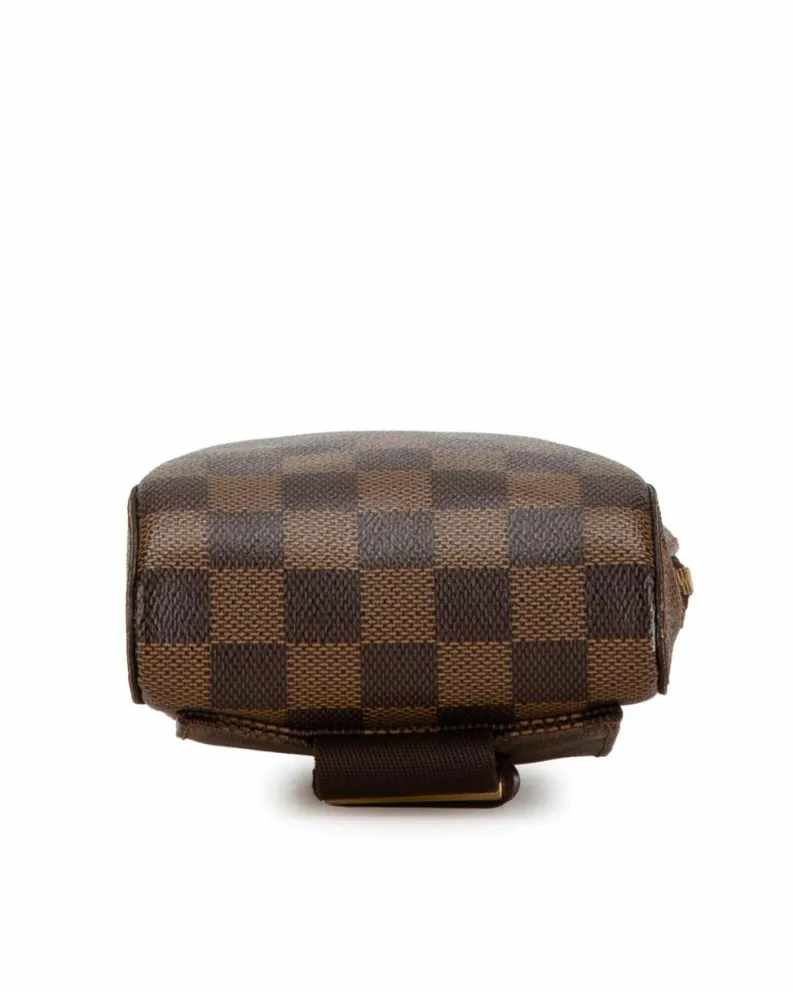 Cross-Body Bags*Louis Vuitton Preloved Damier Azur Taiga Canvas Crossbody Bag Authentic Damier Brown