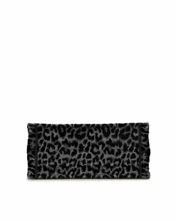 Tote Bags*Dior Preloved Embroidered Canvas Leopard Print Tote Bag Black