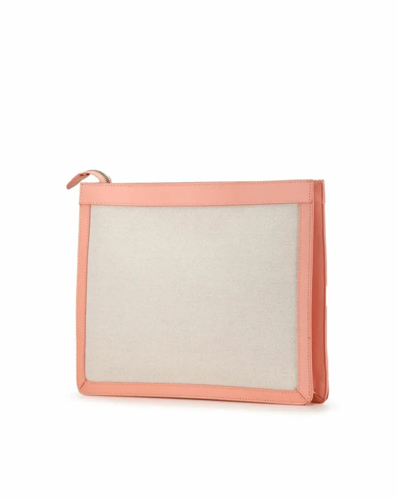 Clutch Bags*Balenciaga Preloved Everyday Clutch Pink White