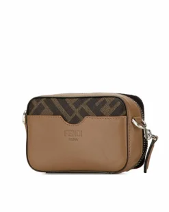 Cross-Body Bags*Fendi Preloved FF Motif Crossbody Bag Brown