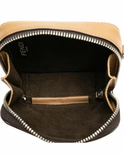 Cross-Body Bags*Fendi Preloved FF Motif Crossbody Bag Brown