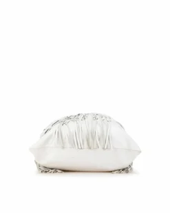 Tote Bags*LOEWE Preloved Gate Small Fringe Tote Bag - White
