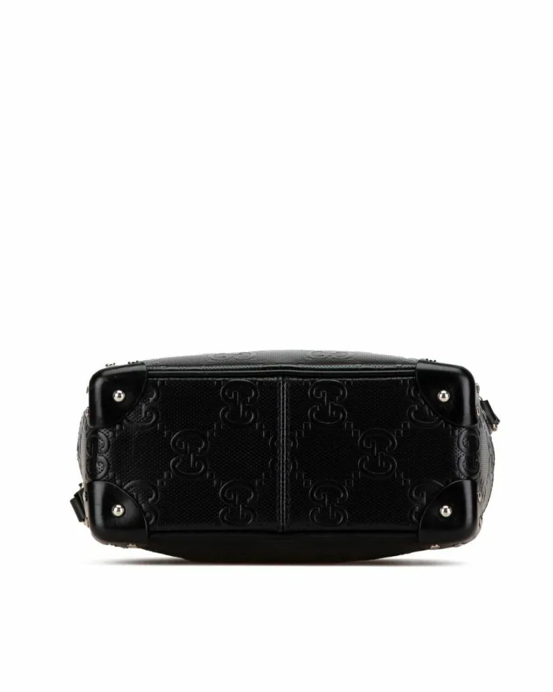 Cross-Body Bags*Gucci Preloved GG Marmont Leather Crossbody Bag GG Marmont Black