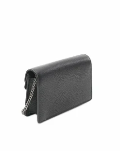 Cross-Body Bags*Gucci Preloved GG Marmont Mini Chain Bag Leather Crossbody Black