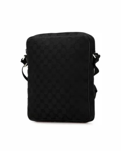 Cross-Body Bags*Gucci Preloved GG Supreme Canvas Leather Crossbody Bag Black