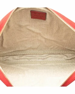 Clutch Bags*Gucci Preloved GG Supreme Canvas Clutch - Red