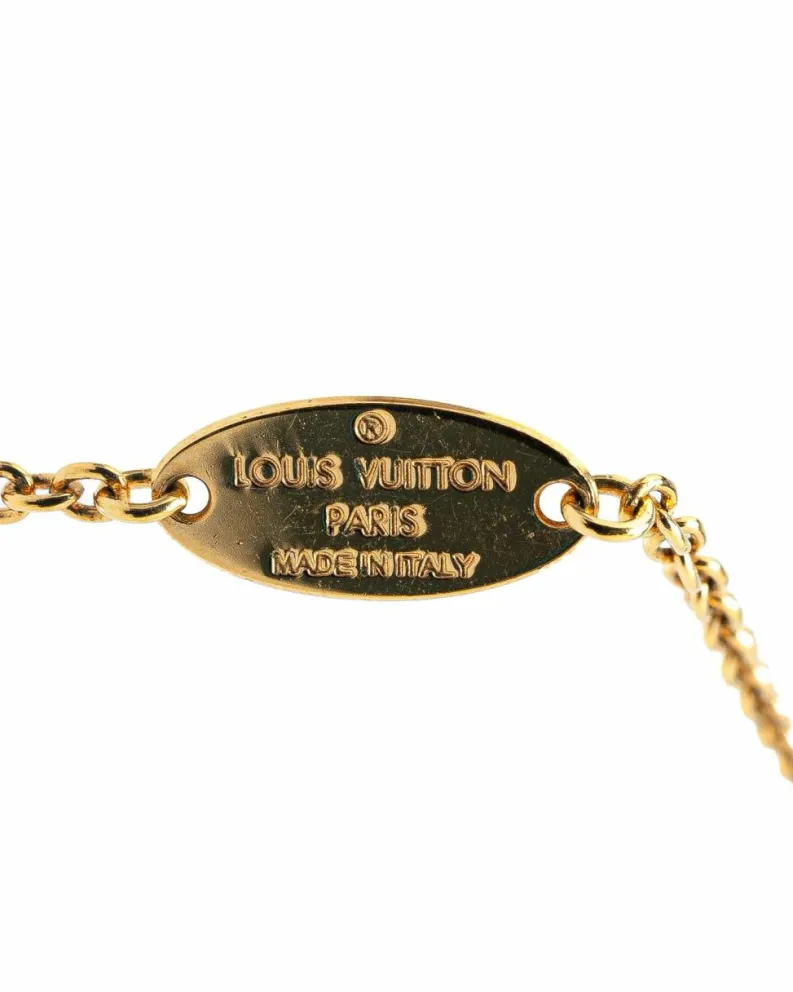 Bracelets*Louis Vuitton Preloved Plated Affair Bracelet with Lobster Claw Closure Gold