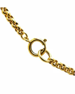 Necklaces*Chanel Preloved Plated Flower Pendant Necklace Gold