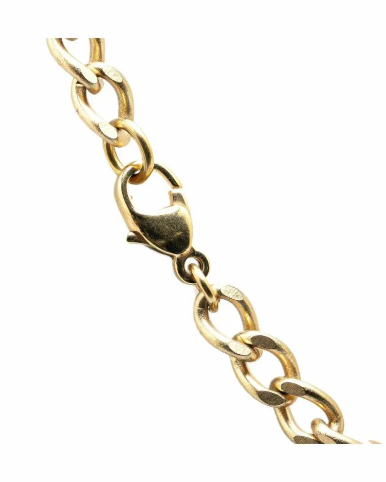 Necklaces*Chanel Preloved Plated Pendant Necklace with Lobster Clasp Closure Gold