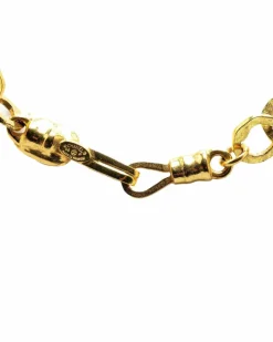 Necklaces*Chanel Preloved Plated Pendant Necklace with Hook Closure Gold