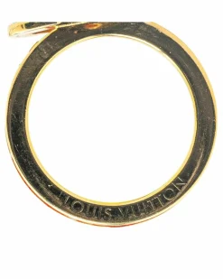 Rings*Louis Vuitton Preloved Plated Rhinestone Berg Eye Candy Ring Gold
