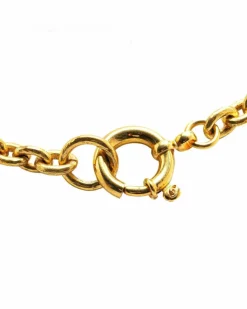 Necklaces*Chanel Preloved Plated Vintage Chain Necklace Gold