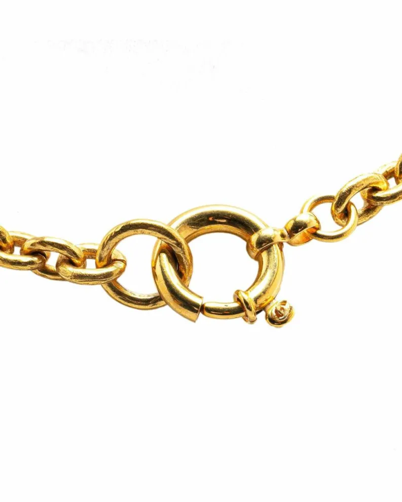 Necklaces*Chanel Preloved Plated Vintage Chain Necklace Gold