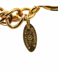 Necklaces*Chanel Preloved -Tone Medallion Necklace Gold