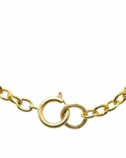 Necklaces*Chanel Preloved -Tone Tie Pendant Necklace Gold
