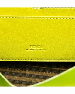 Shoulder Bags*Fendi Preloved graphy Mini Shoulder Bag in Lime Leather Green