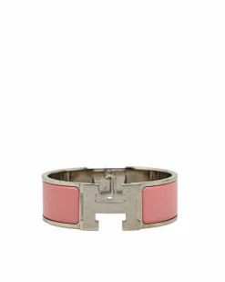 Bracelets*Hermes Preloved Hapi Bracelet Rose Azalee Pink