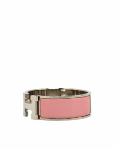 Bracelets*Hermes Preloved Hapi Bracelet Rose Azalee Pink
