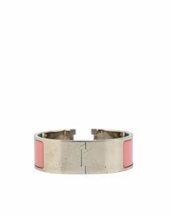 Bracelets*Hermes Preloved Hapi Bracelet Rose Azalee Pink