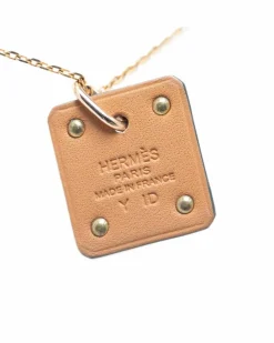 Necklaces*Hermes Preloved Herms Chaine d'Ancre Heart Pendant Necklace Gold