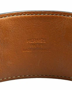 Bracelets*Hermes Preloved Hermès Chaine d'Ancre Leather Bracelet - Brown