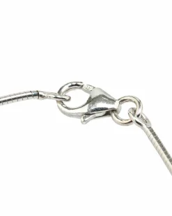 Necklaces*Hermes Preloved Herms Chane dAncre Enamel Pendant Necklace Silver