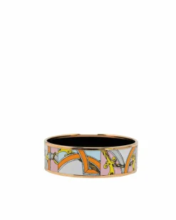 Bracelets*Hermes Preloved Herms Clic Clac H Enamel Bracelet White