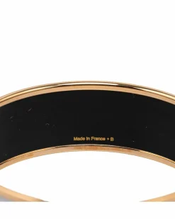 Bracelets*Hermes Preloved Herms Clic Clac H Enamel Bracelet White