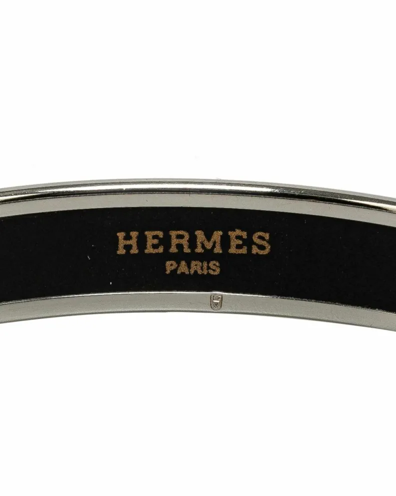 Bracelets*Hermes Preloved Herms Clic Clac H Enamel Rope Bracelet Green