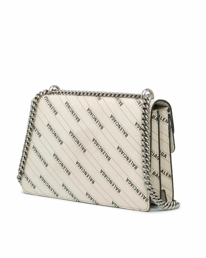 Cross-Body Bags*Gucci Preloved Horsebit 1955 Beige Balenciaga Logo Shoulder Bag White