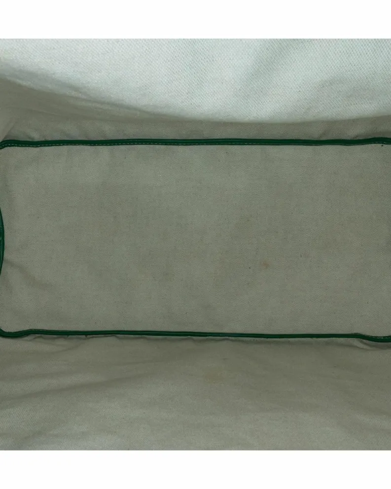 Tote Bags*Goyard Preloved ine Saint Louis GM Coated Canvas Tote with Leather Handles Green