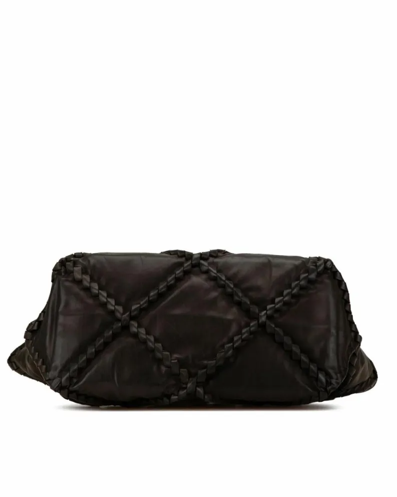 Tote Bags*Bottega Veneta Preloved Intrecciato Woven Leather Tote Bag Brown